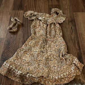 Floral Dress with Matching Headband